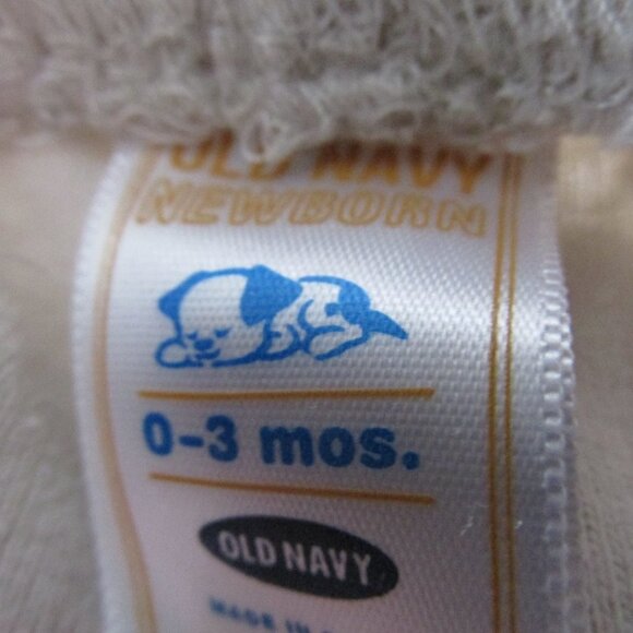 Old Navy Pull On Sweatpants Infant Boys Size 0-3M Tan Beige Elastic Joggers - Picture 2 of 3